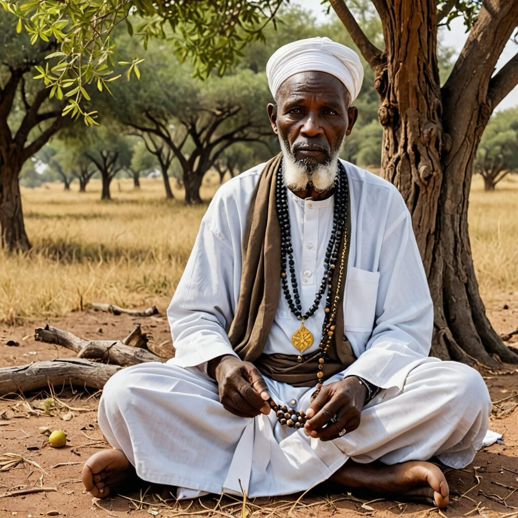 marabout concentré pour ses rituels